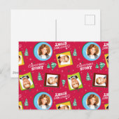 A Christmas Story | Family Photos Pattern Briefkaart (Voorkant / Achterkant)