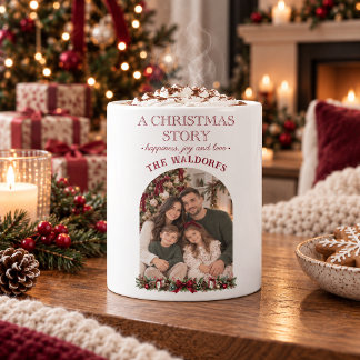 A Christmas Story - Gepersonaliseerde familiefotom Koffiemok