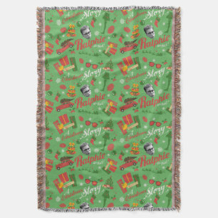 A Christmas Story Green Icon Pattern Deken