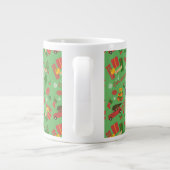 A Christmas Story Green Icon Pattern Extra Grote Beker (Achterkant)