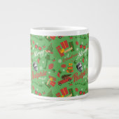 A Christmas Story Green Icon Pattern Extra Grote Beker (Voorkant rechts)