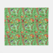 A Christmas Story Green Icon Pattern Fleece Deken (Voorkant (Horizontaal))