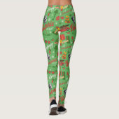 A Christmas Story Green Icon Pattern Leggings (Achterkant)