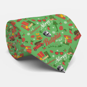 A Christmas Story Green Icon Pattern Stropdas