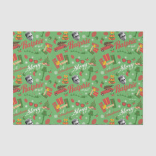 A Christmas Story Green Icon Pattern Tissuepapier