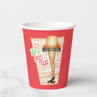 A Christmas Story Lamp Get a Legup Papieren Bekers