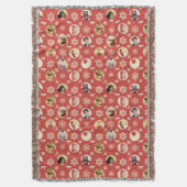 A Christmas Story Retro Snowflake Pattern Deken (Voorkant Verticaal)