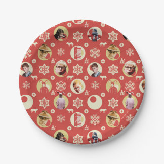 A Christmas Story Retro Snowflake Pattern Papieren Bordje