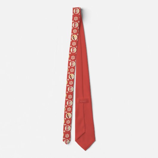 A Christmas Story Retro Snowflake Pattern Stropdas (Achterkant)