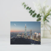 A city under the moonlight briefkaart (Staand voorkant)