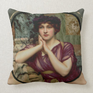 A Classical Beauty, 1901 (olie op doek) Kussen
