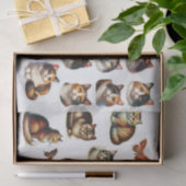 A Collection of Fussy Cuts Featuring Calico Cats Tissuepapier (Geschenk)