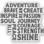 A collection of motivational quotes sticker (Voorkant)