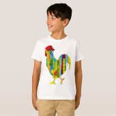 A colorful rooster t-shirt (Voorkant volledig)