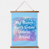 A Colorful Wooden Framed Personalized  Hangend Wandkleed (Voorkant)