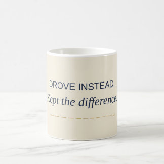 A Conduit À La Place. Garder La Différence. Tasse