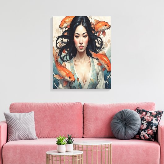 A Conversation Between Two Corners Canvas Afdruk (Insitu (Woonkamer))