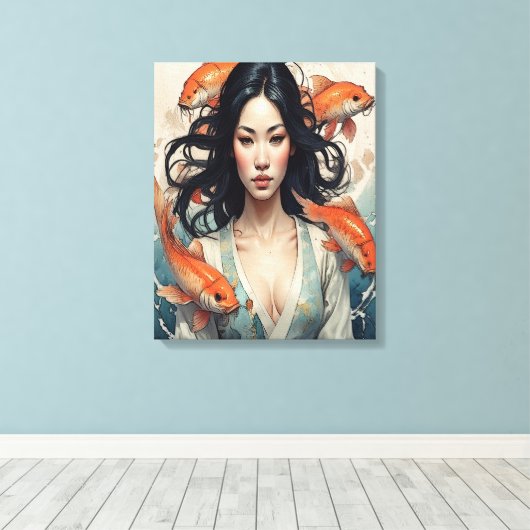 A Conversation Between Two Corners Canvas Afdruk (Insitu (Houten vloer))