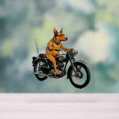 A Cool Dog Riding a Motorcycle (Neutre)