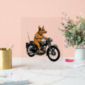 A Cool Dog Riding a Motorcycle (Mariage)