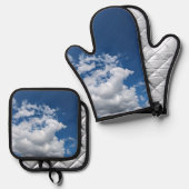 A corner of clouds ovenwant & pannenlap set (Voorkant / Achterkant)