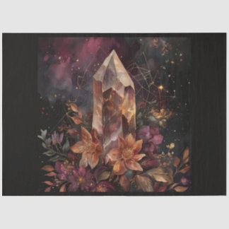 A Cosmic Planet and Crystals Series Ontwerp 4 Tissuepapier