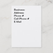 À côté du nouveau Carte de visite (Dos)