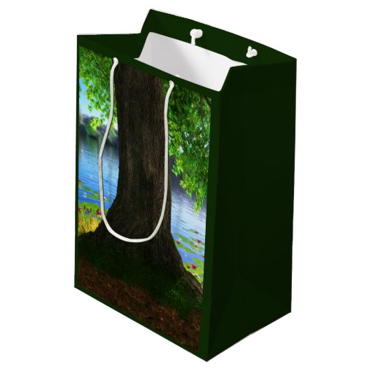 À côté du sac cadeau d'eau douce (Dos Angle)