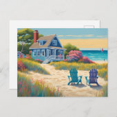 A Cottage at the Beach Briefkaart (Voorkant / Achterkant)