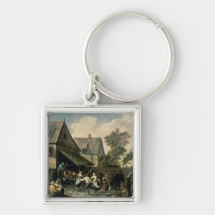 A country dance sleutelhanger