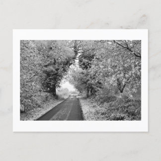 A Country Road in Winter: Cheshire, Engeland Briefkaart
