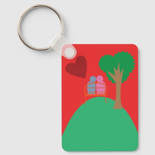 A Couple Dating  Sleutelhanger (Voorkant)