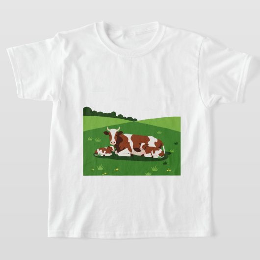 A cow and two calves t-shirt (Laagn)