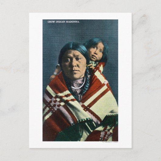 A Crow Indian Madonna en Child Briefkaart (Voorkant)