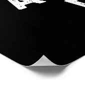 A-cry-lic verf grappige artiest pun donker BG Poster (Hoek)