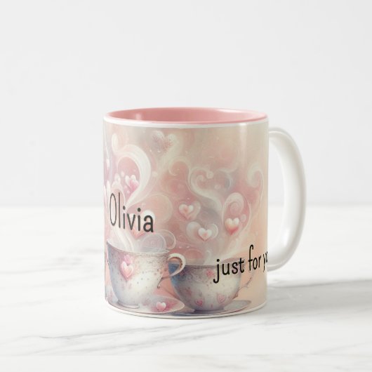 A Cup of Love Personalized Mug (Devant droit)