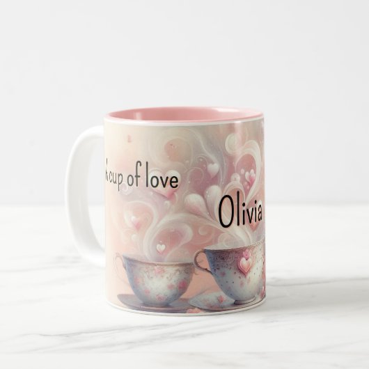 A Cup of Love Personalized Mug (Devant gauche)