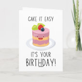 A cute and funny birthday greeting card featuring  kaart (Achterkant)