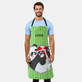 A Cute Baby Panda Playing with a Ball Schort (Gedragen)