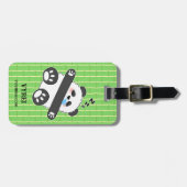 A Cute Baby Panda Sleeping Peacefully Bagagelabel (Voorkant horizontaal)