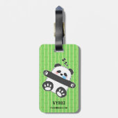 A Cute Baby Panda Sleeping Peacefully Bagagelabel (Achterkant verticaal)