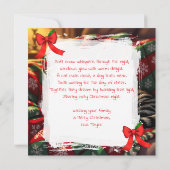 A Cute Festive Dog and Cat Personalized Christmas Feestdagenkaart (Achterkant)