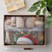 A Cute Festive Poodle Christmas   Tissuepapier (Geschenk)