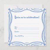 A dainty invitation kaart (Achterkant)