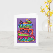 A.Daley Originele Verjaardag blanco kaart (Gele Bloem)