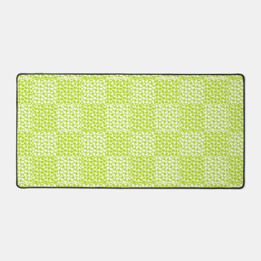 à damiers Amour en Lime Vert et Blanc (Recto)