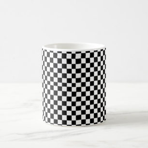 à damiers B&W Café Mug