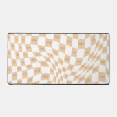 à damiers beige et gris rétro moderne (Recto)