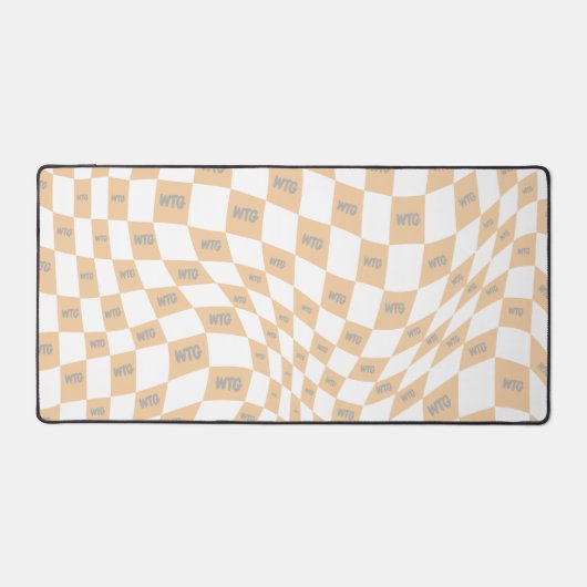 à damiers beige et gris rétro moderne (Recto)