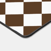 à damiers Brown et blanc rétro (Coin)